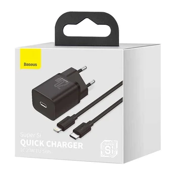 Baseus Super Si Quick kroviklis 20W su USB-C laidu Lightning 1m