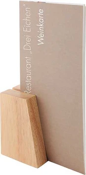 Menu stands wood