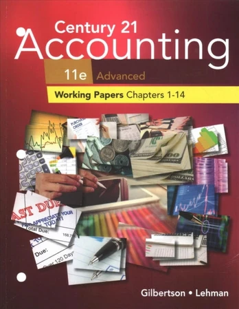 Print Student Working Papers (Chapters 1-14) for Century 21 Accounting: Advanced, 11th