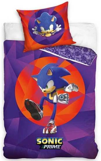 MCU Sonic Prime Sengetøj 140 x 200 cm - 100 procent bomuld
