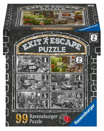 Ravensburger EXIT dėlionė „Paslaptingas dvaras: svetainė“ Nr. 2, 99 det.