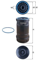 MAHLE KC 699D Kuro filtras