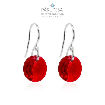 Auskarai 925 “Scarlet” 12mm
