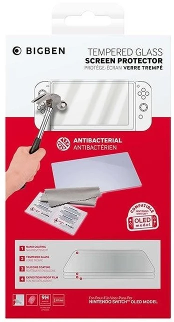 Bigben Tempered Glass Screen Protector Nintendo Switch