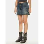 One Teaspoon Mini sijonas 26681 Tamsiai mėlyna Regular Fit