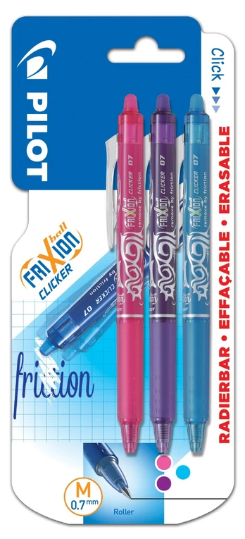 Pilot - FriXion Clicker 0.7 – (Pack of 3)