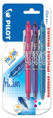 Pilot - FriXion Clicker 0.7 – (Pack of 3) kaina