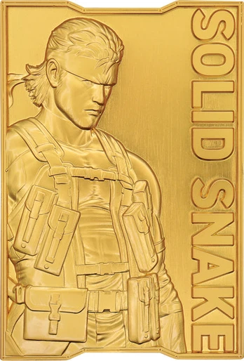 Fanatik Metal Gear Solid 2 - 24K Gold Plated Snake Ingot