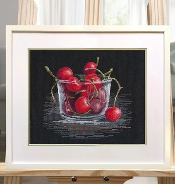Cross-stitch kit "Cherries" S1593