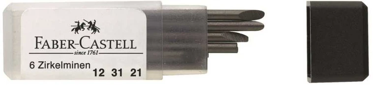 FABER-CASTELL Zirkelminendose 6er