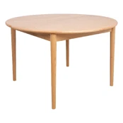 Dining table TROYES D120+40xH75cm, oak kaina