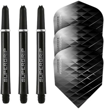 Harrows Twin Pack 3 Flights+3 Shafts Paragon