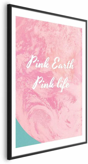 Artgeist Plakatas - Rožinė Earth, Rožinė Life