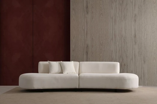 Sofa Asir Pars Cream, balta