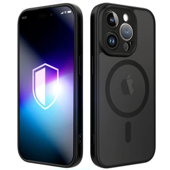 Dėklas 3MK Misty MagCase do Apple iPhone 15 Pro Max juoda