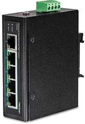 TRENDnet 5-Port Industrial Fast Eth. PoE+ DIN-Rail Switch