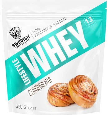 Swedish Supplements Lifestyle Whey, Cinnamon Bun, 450 g