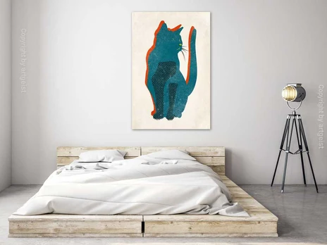 Artgeist Paveikslas - Cat's Moods (1 Part) Vertical