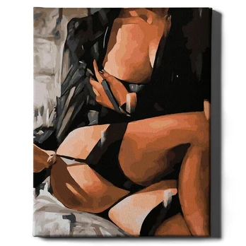 Tapyba pagal skaičius Rėmelyje Oh Art! 40x50 cm, 40x50 cm