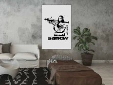 Artgeist Paveikslas - Mona Lisa with a Bazooka (1 Part) Vertical kaina