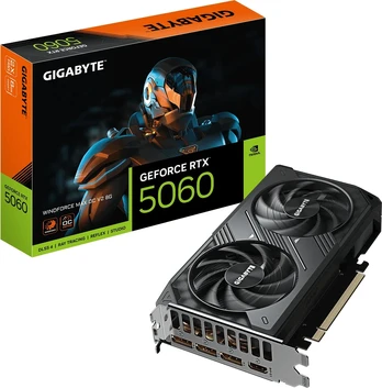 Vaizdo plokštė GIGABYTE GeForce RTX 5060 WINDFORCE MAX OC V2 8G | Gigabyte