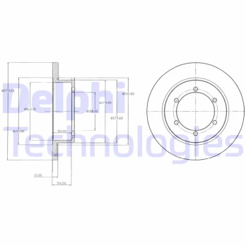 DELPHI BG4218 Brake Disc