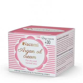 Veido kremas Nacomi Argan Oil 30+, dieninis, 50 ml