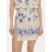 TWINSET Tiesus sijonas 241TT2425 Écru Regular Fit