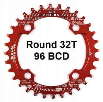 Snail Narrow Wide žvaigždė 32t 96bcd Raudona
