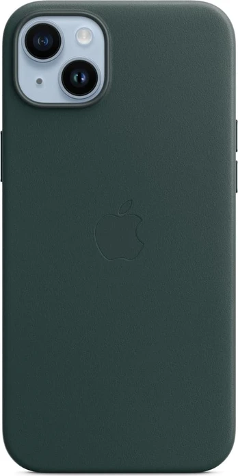 Telefono dėklas Apple Leather Case with MagSafe, Apple iPhone 14 Plus, žalia