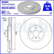 DELPHI BG9340C Brake Disc kaina