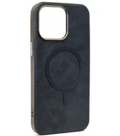 Mėlynas dėklas Apple iPhone 15 Pro Max telefonui "Gentleman Mag Cover"