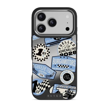Finish Line - iPhone 17 Pro Case, Elite Mirror Dark (MagSafe) / Silver