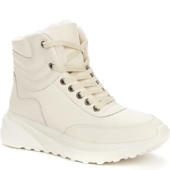 Pašiltinti aulinukai moterims, Balta, WARM BOOTS
