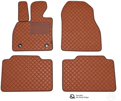 Kilimėliai QuiltyMats DACIA DUSTER 2010-2017 (4x4) (4 vnt.), Brown-Brown /55-14