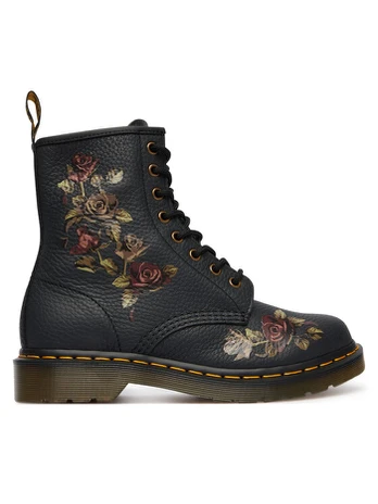Žygio batai Dr. Martens 1460 Decayed Roses DM32070001 Juoda