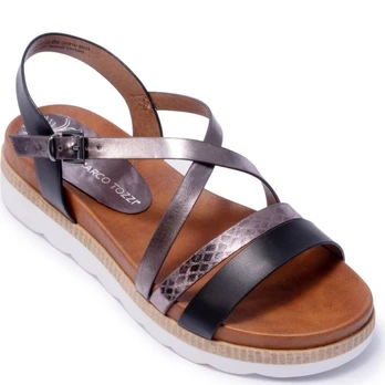 Basutės moterims, Juoda, SANDALS