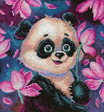 Cross stitch kit "Romantic panda" SNV-831