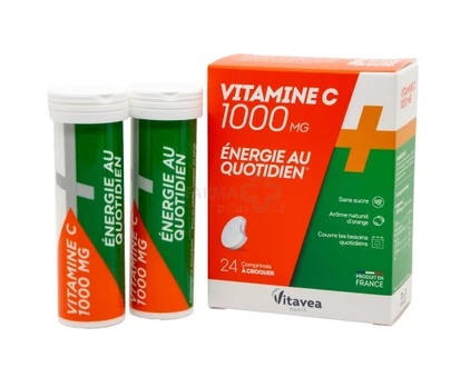Maisto papildas VITAVEA Vitaminas C 1000 mg kramtomos tabletės N24