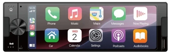 Automagnetola Ampire Electronics Radio samochodowe Canva Ampire 1-DIN ekran su CarPlay Android Auto (CPR60)