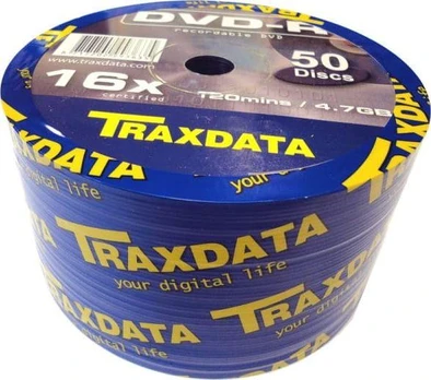Traxdata DVD- R 4.7 GB 16x 50 vienetų (TRD50S-)