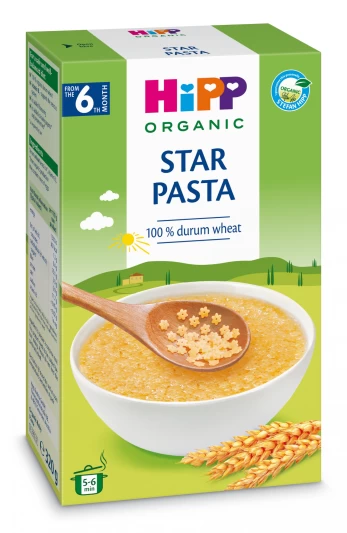 HiPP ekologiški makaronai, 6m+, 320g, 3992-01