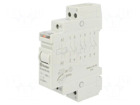 Relay: installation | bistable | NO x2 | 230VAC | Mounting: DIN | 16A