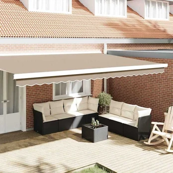 Markizės apdailė Smėlio 4.8 x 0.2 m Drobė