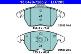 ATE 13.0470-7285.2 Brake pad set