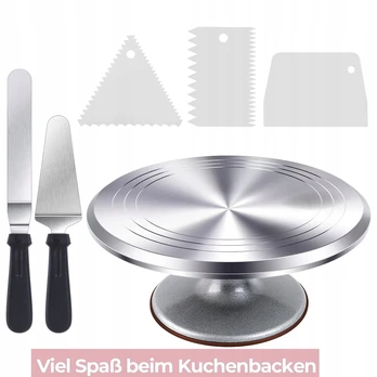 Besisukantis torto padėklas su mentele rinkiniu, 32 cm