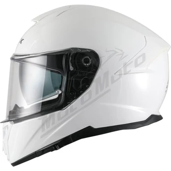 Uždaras Šalmas APEX FT300 Solid Baltas