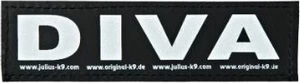 Aksesuaras Julius-K9 Label Diva, S, juoda, 2 vnt.