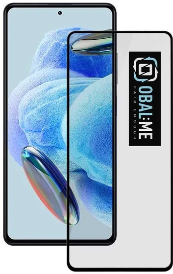 OBAL:ME 5D stiklo ekrano apsauga, skirta Xiaomi Redmi Note 12 4G/5G Juodas