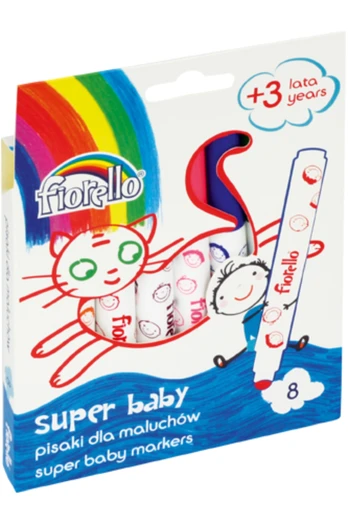 Flomasteriai SUPER BABY, Fiorello, 8 sp.